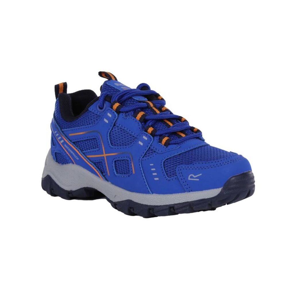 Regatta Childrens/Kids Vendeavour Walking Shoes / Strong Blue/Orange Pepper